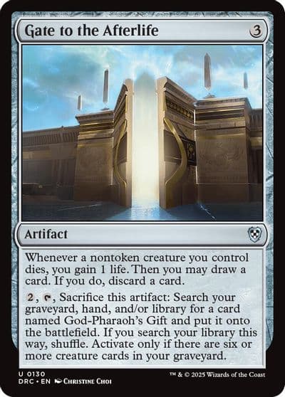Gate to the Afterlife Commander: Aetherdrift Magic card