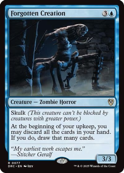 Forgotten Creation Commander: Aetherdrift Magic card