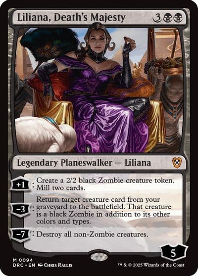 Liliana Deaths Majesty Commander: Aetherdrift Magic card