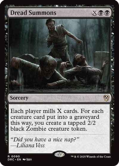 Dread Summons Commander: Aetherdrift Magic card