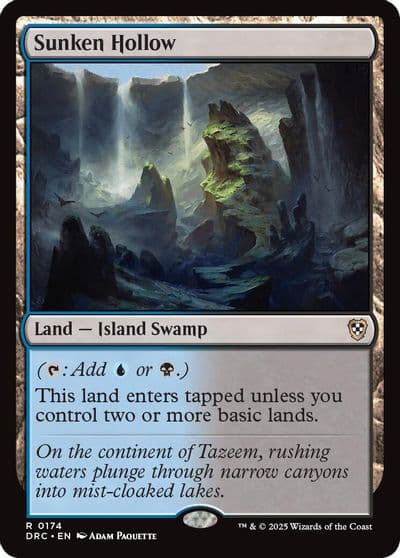 Sunken Hollow Commander: Aetherdrift Magic card