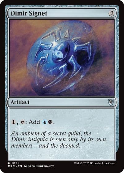 Dimir Signet Commander: Aetherdrift Magic card