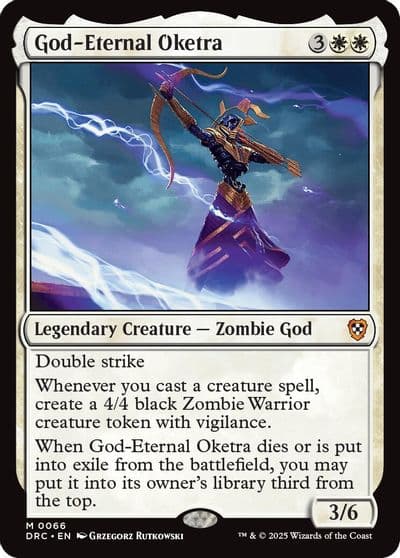 God Eternal Oketra Commander: Aetherdrift Magic card