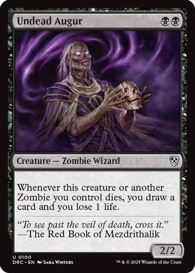 Undead Augur Commander: Aetherdrift Magic card