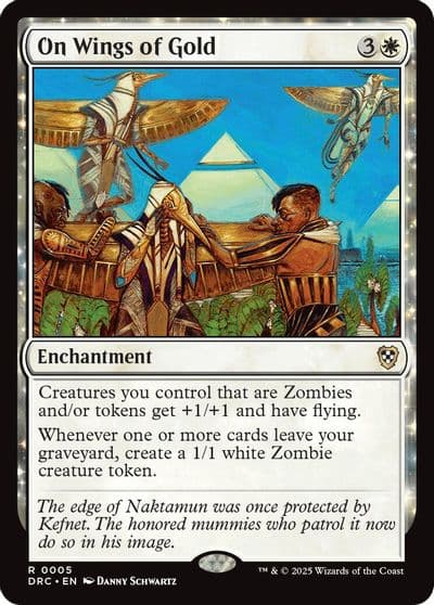 On Wings of Gold Commander: Aetherdrift Magic card