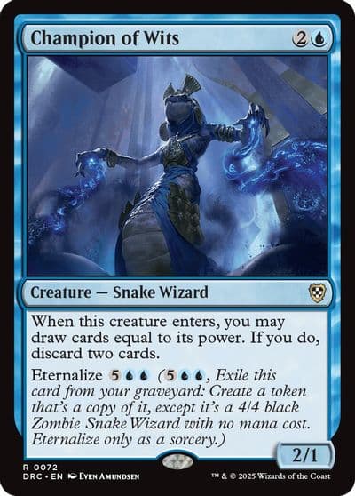 Champion of Wits Commander: Aetherdrift Magic card