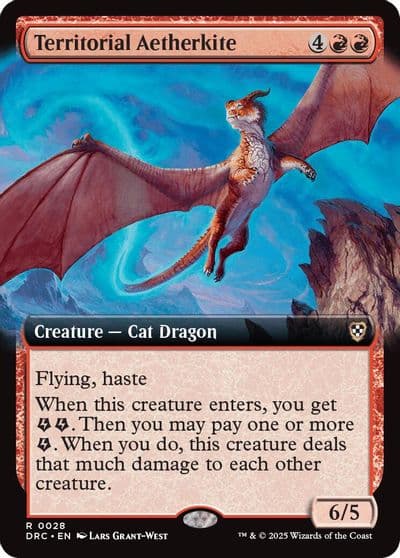 Territorial Aetherkite Extended Art Commander: Aetherdrift Magic card