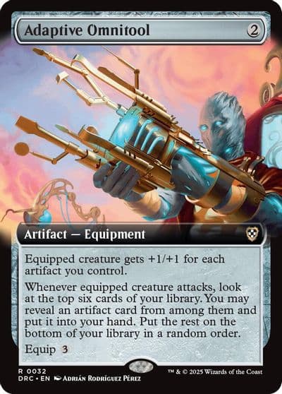 Adaptive Omnitool Extended Art Commander: Aetherdrift Magic card