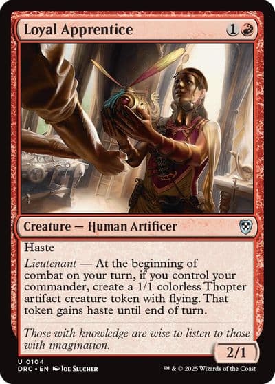 Loyal Apprentice Commander: Aetherdrift Magic card