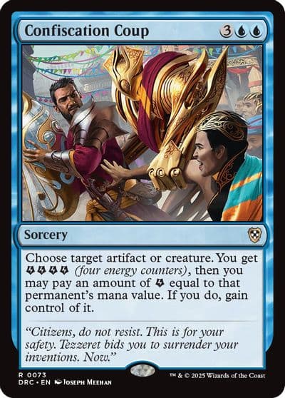 Confiscation Coup Commander: Aetherdrift Magic card