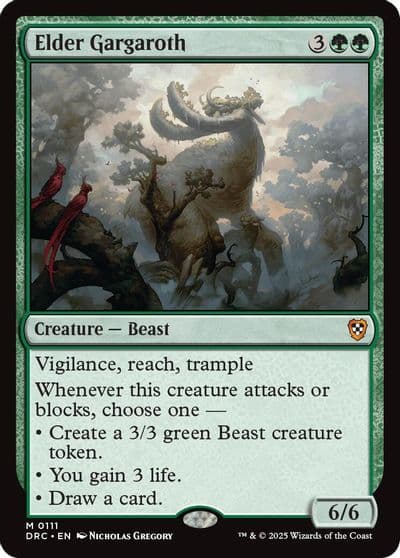 Elder Gargaroth Commander: Aetherdrift Magic card