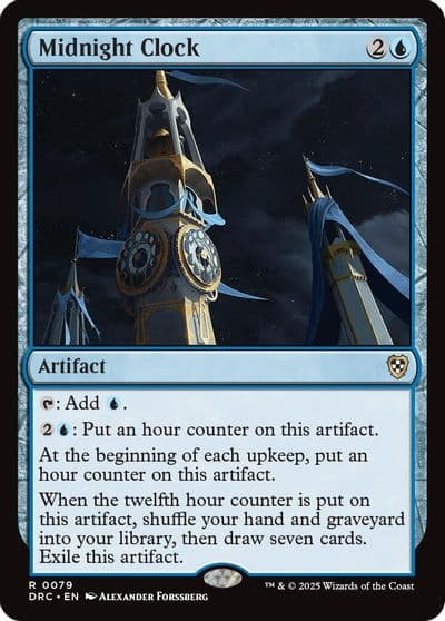 Midnight Clock Commander: Aetherdrift Magic card