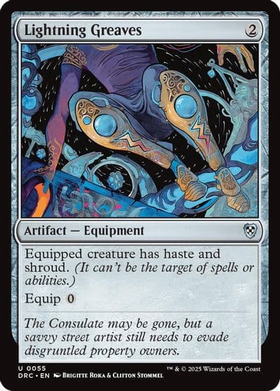 Lightning Greaves Commander: Aetherdrift Magic card