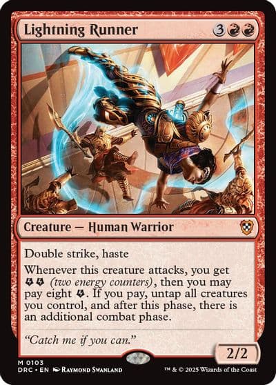 Lightning Runner Commander: Aetherdrift Magic card