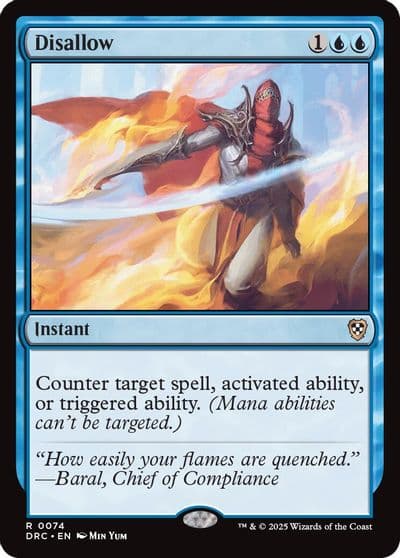 Disallow Commander: Aetherdrift Magic card