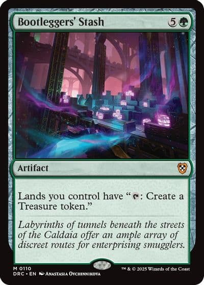Bootleggers Stash Commander: Aetherdrift Magic card