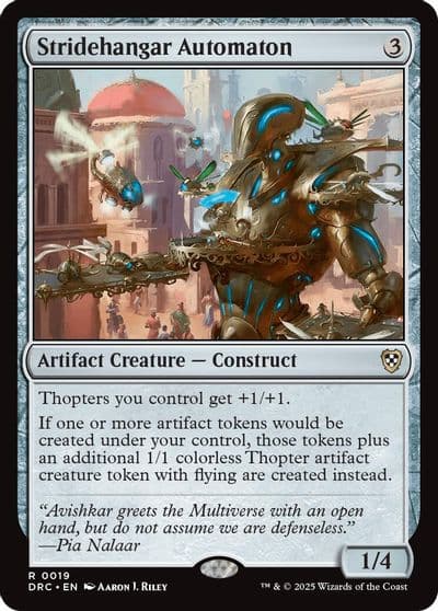 Stridehangar Automaton Commander: Aetherdrift Magic card
