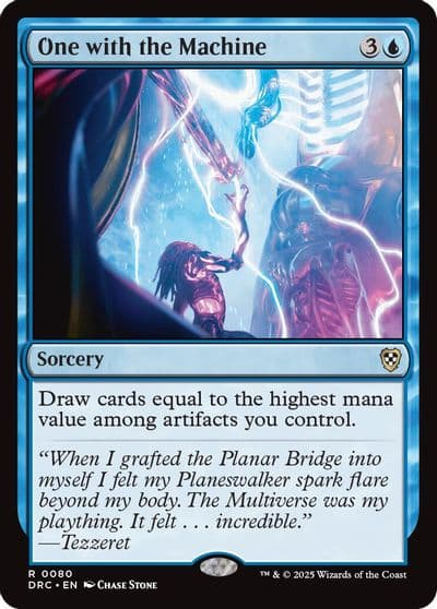 One with the Machine Commander: Aetherdrift Magic card