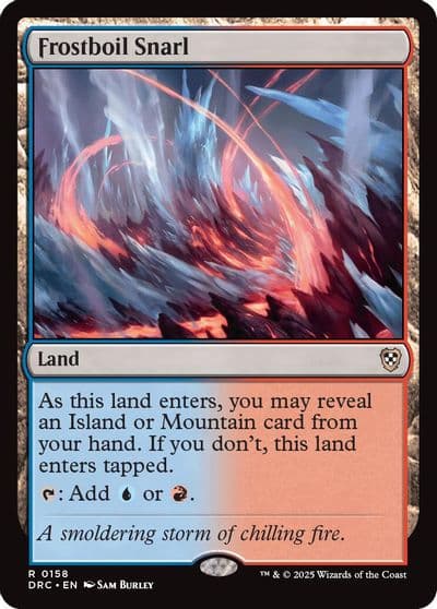 Frostboil Snarl Commander: Aetherdrift Magic card