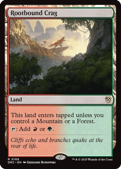 Rootbound Crag Commander: Aetherdrift Magic card