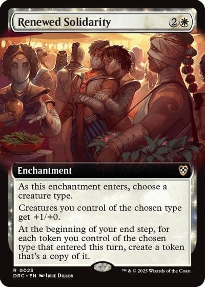 Renewed Solidarity Extended Art Commander: Aetherdrift Magic card