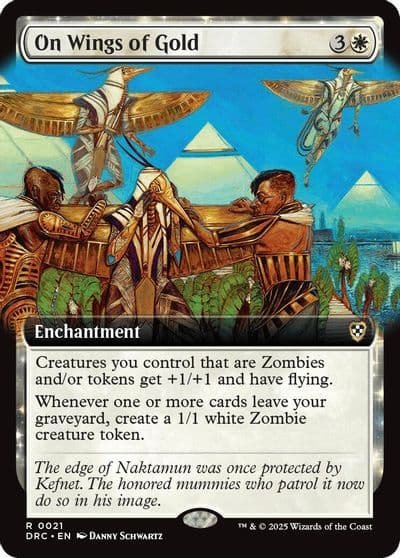 On Wings of Gold Extended Art Commander: Aetherdrift Magic card