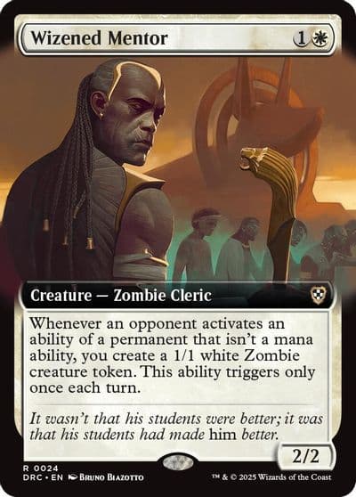 Wizened Mentor Extended Art Commander: Aetherdrift Magic card