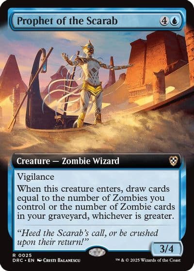 Prophet of the Scarab Extended Art Commander: Aetherdrift Magic card