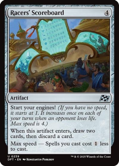 Racers Scoreboard Aetherdrift Magic card