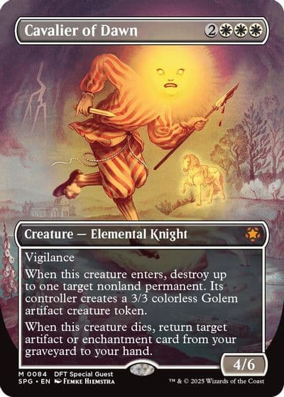 Cavalier of Dawn Borderless Special Guests Magic card
