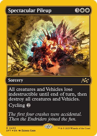 Spectacular Pileup First Place Foil Aetherdrift Magic card