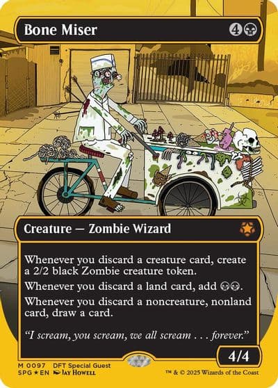 Bone Miser Borderless First Place Foil Special Guests Magic card