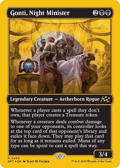 Gonti Night Minister First Place Foil Aetherdrift Magic card