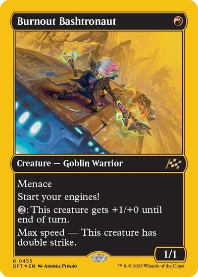 Burnout Bashtronaut First Place Foil Aetherdrift Magic card