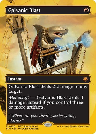 Galvanic Blast Borderless First Place Foil Special Guests Magic card