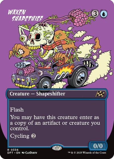 Waxen Shapethief Borderless Aetherdrift Magic card