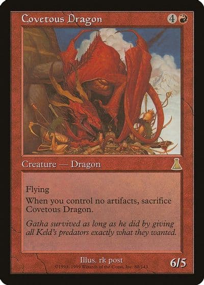 Covetous Dragon Urza's Destiny Magic card