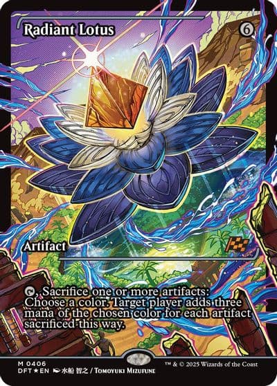 Radiant Lotus Showcase Aetherdrift Magic card