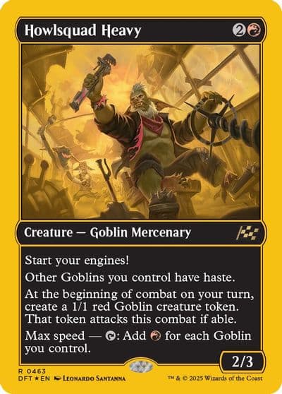 Howlsquad Heavy First Place Foil Aetherdrift Magic card