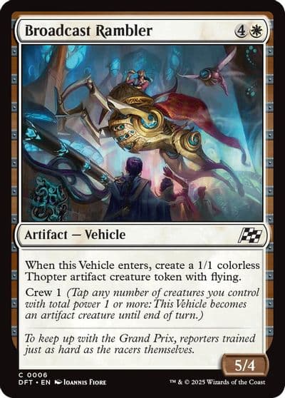 Broadcast Rambler Aetherdrift Magic card
