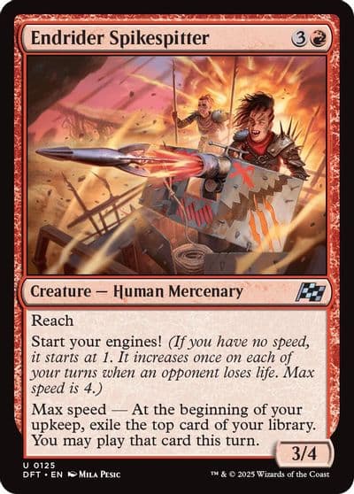 Endrider Spikespitter Aetherdrift Magic card
