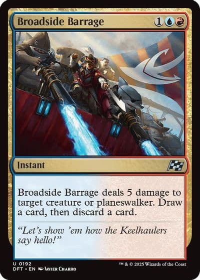 Broadside Barrage Aetherdrift Magic card