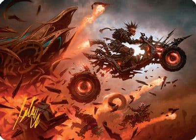 Gastal Blockbuster Art Card Gold Stamped Signature Art Series: Aetherdrift Magic card