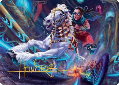 Gilded Ghoda Art Card Gold Stamped Signature Art Series: Aetherdrift Magic card