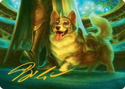 District Mascot Art Card 30 54 Gold Stamped Signature Art Series: Aetherdrift Magic card