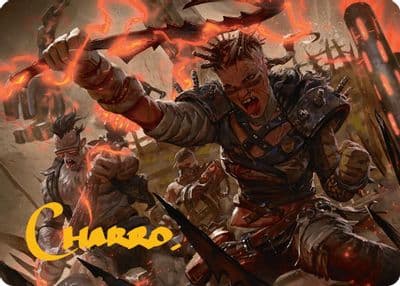 Far Fortune End Boss Art Card 11 54 Gold Stamped Signature Art Series: Aetherdrift Magic card