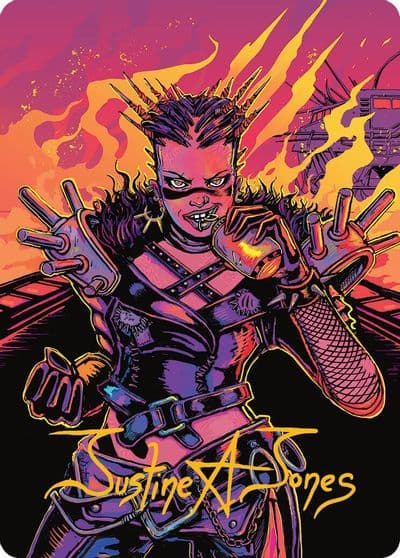 Far Fortune End Boss Art Card 2 54 Gold Stamped Signature Art Series: Aetherdrift Magic card