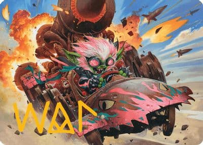 Redshift Rocketeer Chief Art Card Gold Stamped Signature Art Series: Aetherdrift Magic card