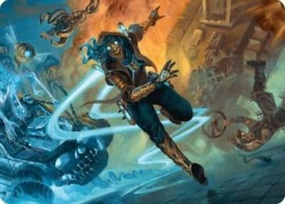Sita Varma Masked Racer Art Card Art Series: Aetherdrift Magic card