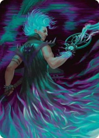 Winter Cursed Rider Art Card Art Series: Aetherdrift Magic card